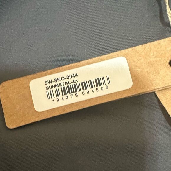 NWT SKIMS Signature Swim Scoop Neck One Piece Swimsuit In Gunmetal Gray - Picture 8 of 8